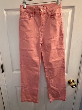 PAIGE Atley Ankle Flare Jeans in Dusty Pink
